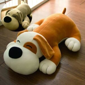 PIES SZARY I BRĄZOWY PODUSZKA (G-000839) (G-0008) (2_OPAKOWANIE) (20_KARTON) (F)